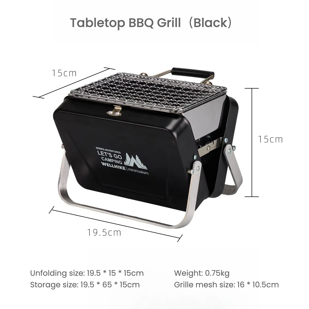 UrbanRidge outdoor mini barbecue grill K012