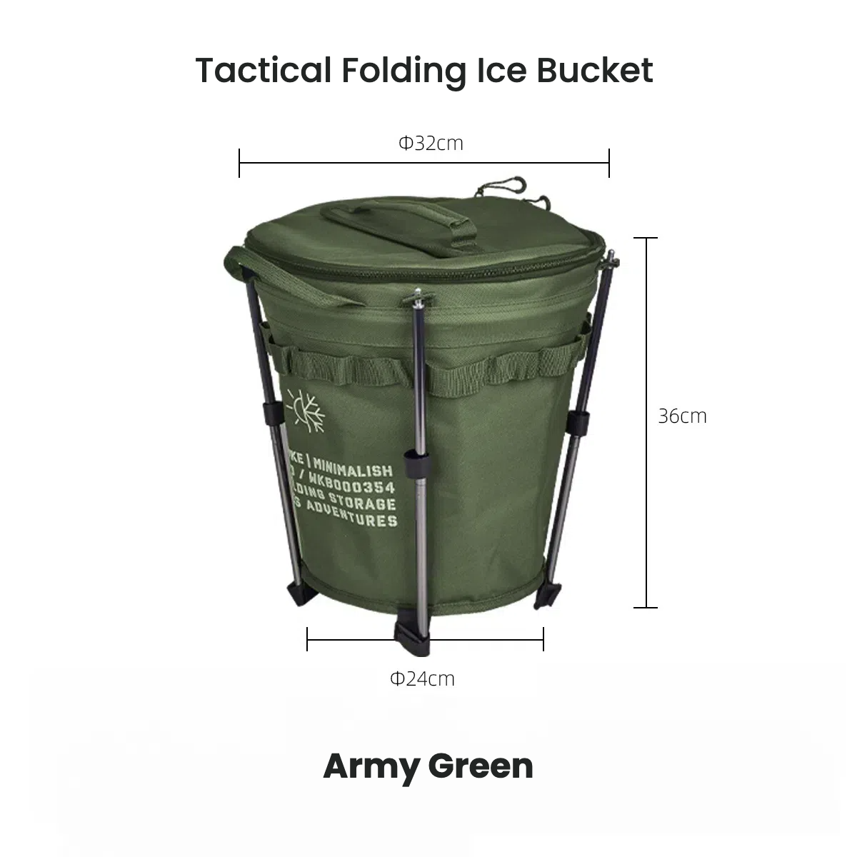 UrbanRidge Tactical folding ice bucket FS02