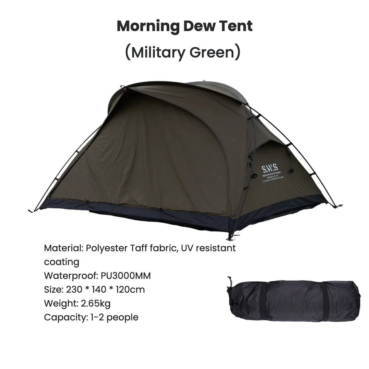 UrbanRidge Morning Dew Single and Double Tent ZP03