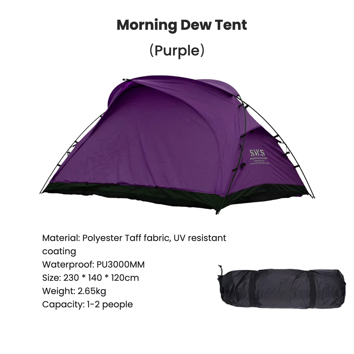 UrbanRidge Morning Dew Single and Double Tent ZP03