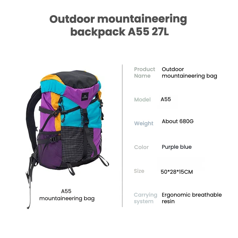 Outdoor lightweight mountaineering backpack