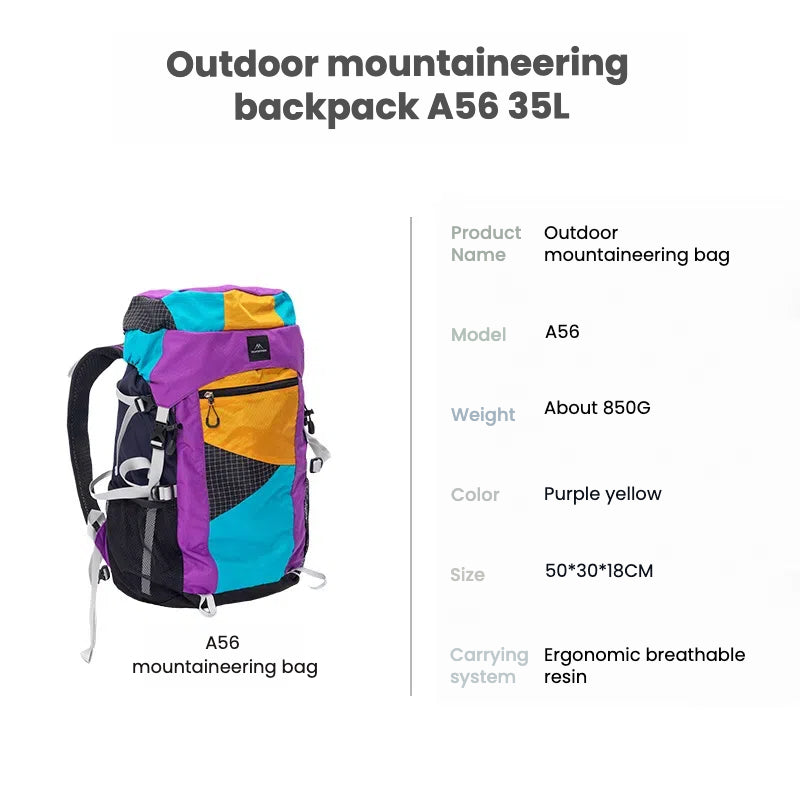 Outdoor lightweight mountaineering backpack