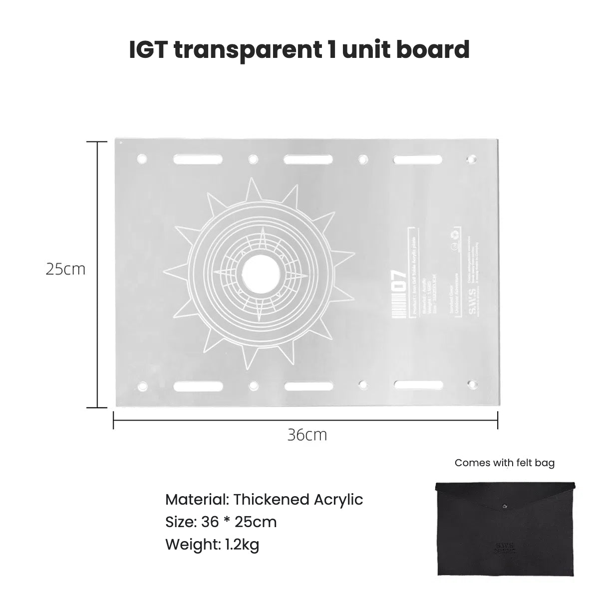 UrbanRidge IGT folding camping combination table