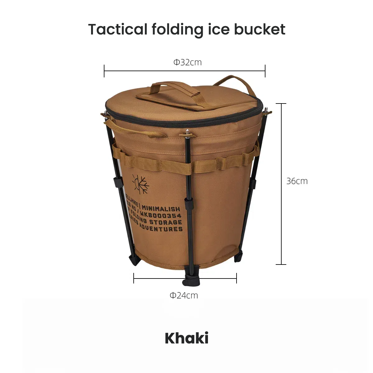 UrbanRidge Tactical folding ice bucket FS02
