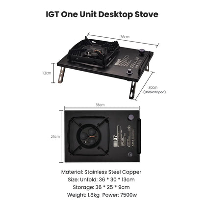 UrbanRidge IGT folding camping combination table